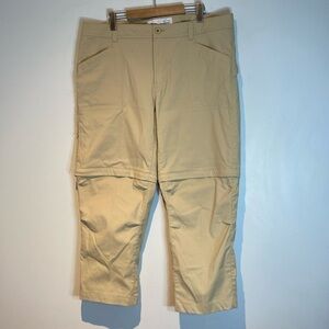 Mountain equipment company cropped convertible hiking pants tan size 18